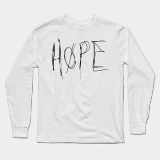 Hope - Alexander Calvert handwriting - black font Long Sleeve T-Shirt